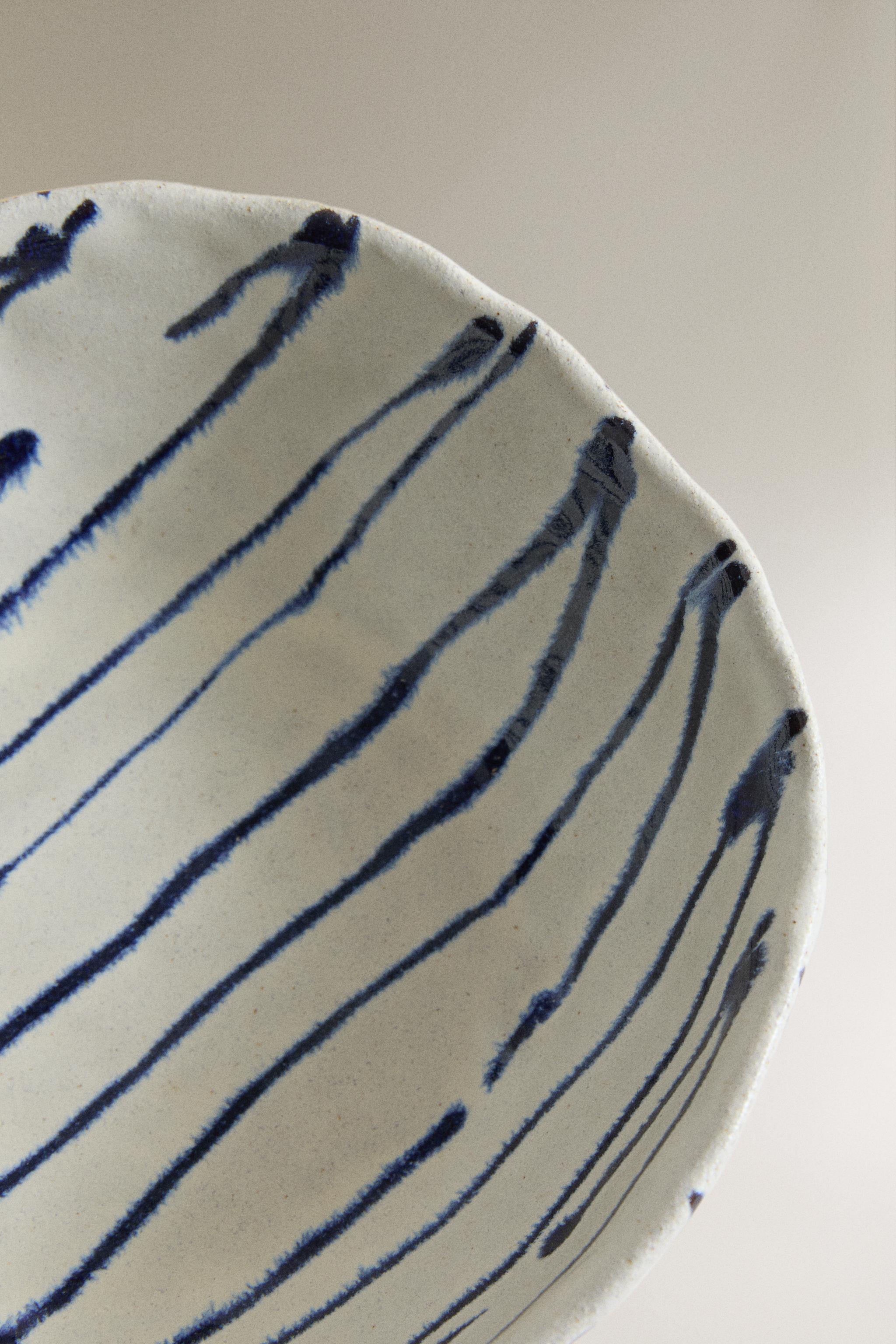 STRIPED EARTHENWARE BOWL